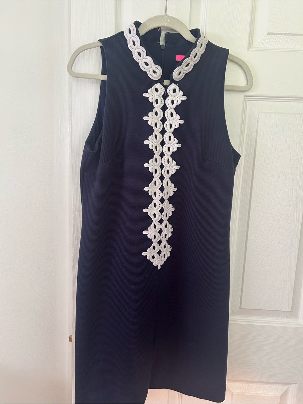 Lilly Pulitzer Navy White Sleeveless Dress Size Large